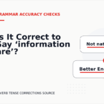 Is It Correct to Say ‘information are’?