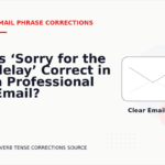 Is ‘Sorry for the delay’ Correct in a Professional Email?