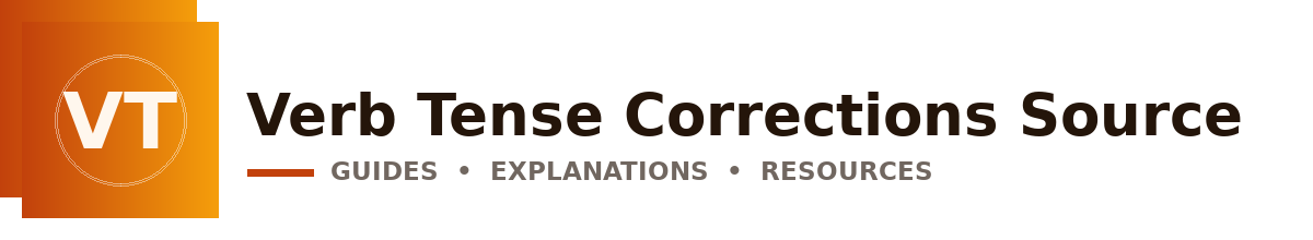 Verb Tense Corrections Source